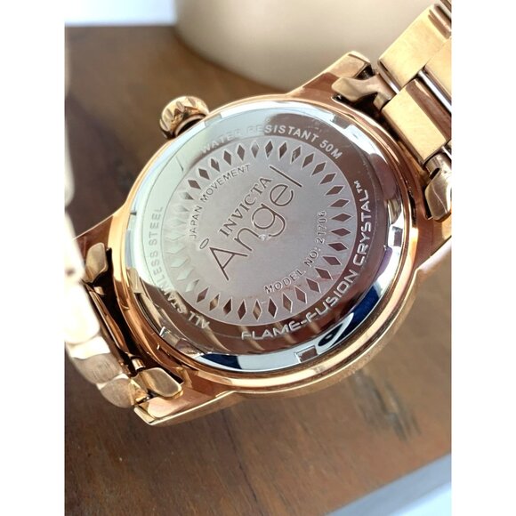 Invicta Women\'s Watch 21706 Angel Quartz Silver Dial Rose Gold Stainless Steel main image 12